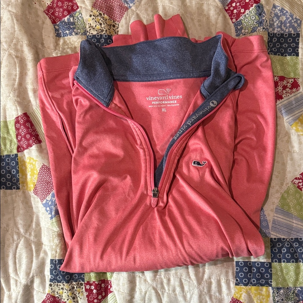 Vineyard Vines Women’s XL Coral Performance Pull Over